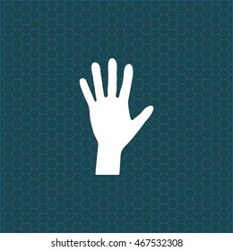 Hand icon vector