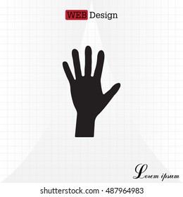 Hand icon vector