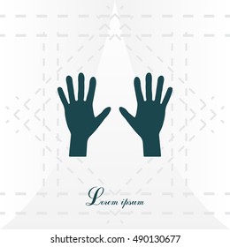 Hand icon vector