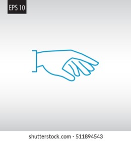 Hand icon Vector.