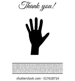 Hand icon vector