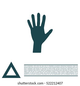 Hand icon vector