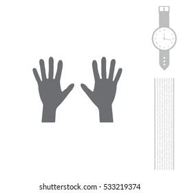Hand icon vector