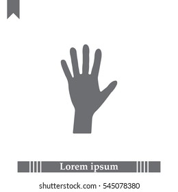 Hand icon vector