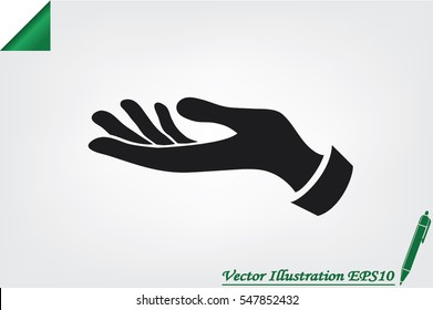 hand icon vector.