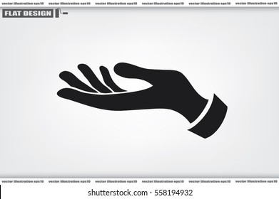 hand icon vector.