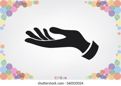 hand icon vector 