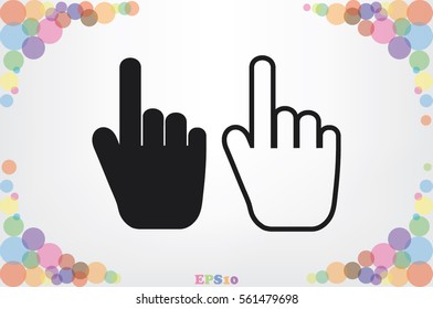 Hand Icon Vector.