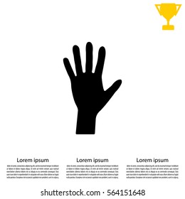 Hand icon vector