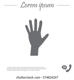Hand icon vector