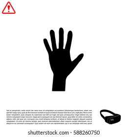 Hand icon vector