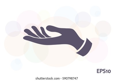 hand icon vector.