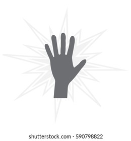 Hand icon vector
