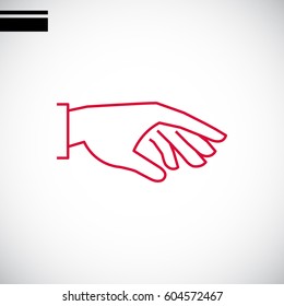Hand icon Vector.