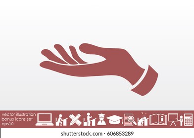 hand icon vector