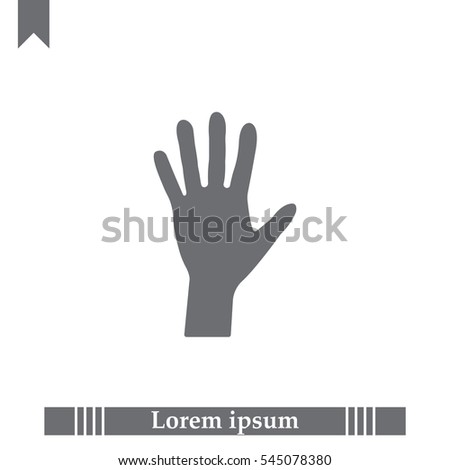 Hand icon vector