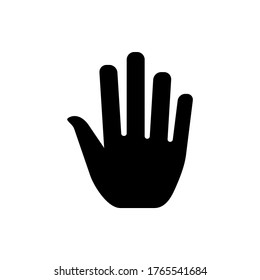 hand icon vector,  arm hands symbol icon flat design