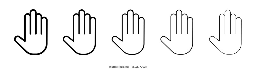 Icono de mano Ilustración de Arte vectorial