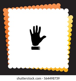 Hand  icon. Vector design.