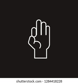 hand icon. hand vector design. sign design