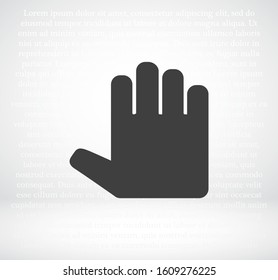 hand icon . Vector Eps 10 . Lorem Ipsum Flat Design