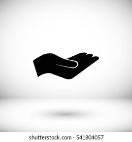 Hand icon, Vector EPS 10 illustration style