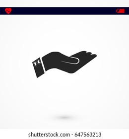 Hand icon, Vector EPS 10 illustration style