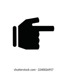 vector de icono de mano, signo plano relleno, pictograma sólido aislado en blanco, ilustración de logotipo