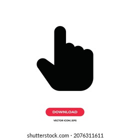Hand icon vector. Finger sign