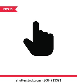 Hand-Symbol-Vektorgrafik. Fingerzeichen
