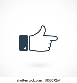hand. icon vector, flat design best vector icon