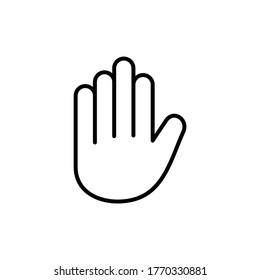 Hand icon vector. Gesture icon symbol vector illustration