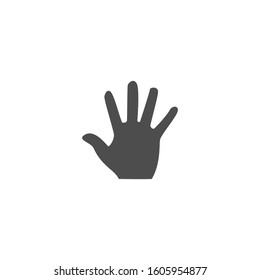 Hand icon vector glyph style
