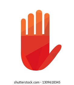 Hand icon vector illustration