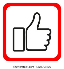  Hand icon. Vector illustration.