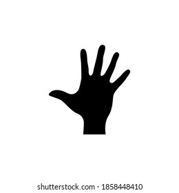 Hand up icon vector illustration