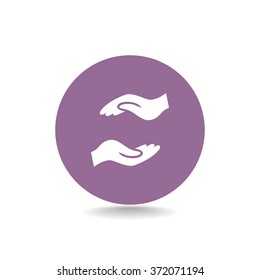 Hand icon, vector illustration