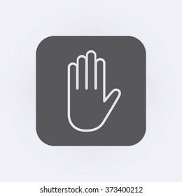 Hand icon . Vector illustration