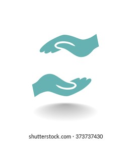 Hand icon, vector illustration