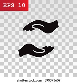 Hand icon, vector illustration