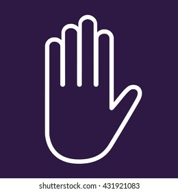 Hand icon . Vector illustration
