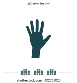 Hand icon vector. vector illustration