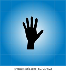 Hand icon vector. vector illustration