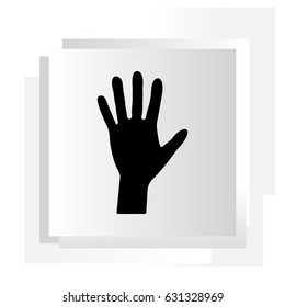 Hand icon vector. vector illustration