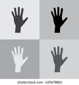 Hand icon vector. vector illustration