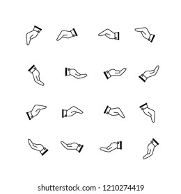 Hand icon vector illustration collection