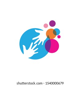 hand icon Vector Illustration design Logo template