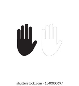 hand icon Vector Illustration design Logo template