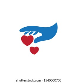 hand icon Vector Illustration design Logo template