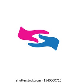 hand icon Vector Illustration design Logo template